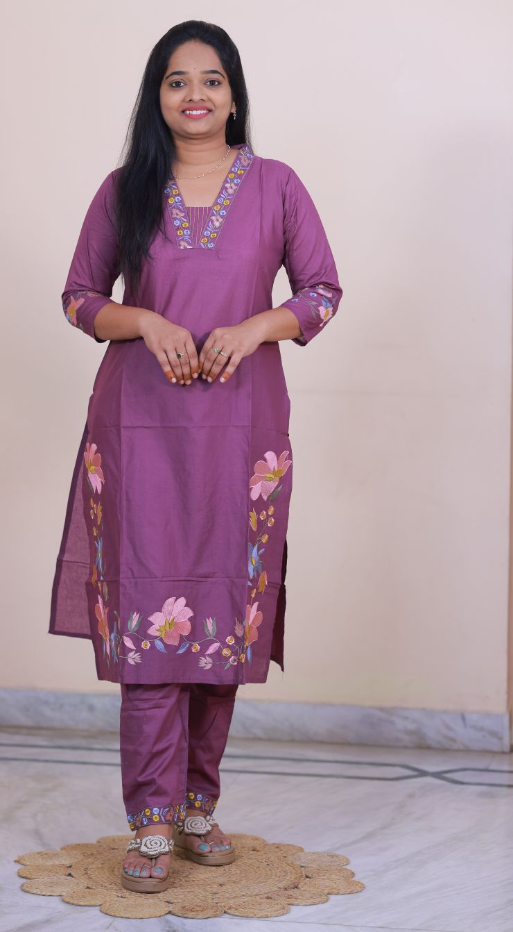 Cotton 3 piece dress