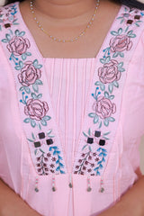 Cotton Embroidery 3 piece dress