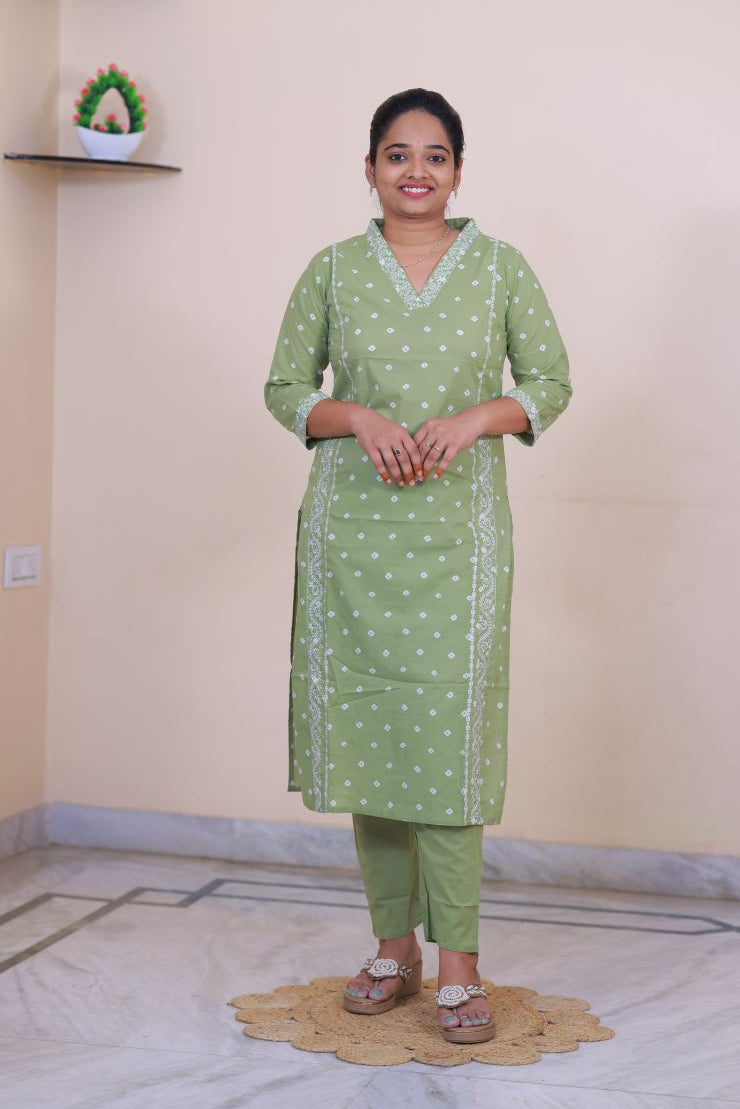 Cotton 3 Piece dress