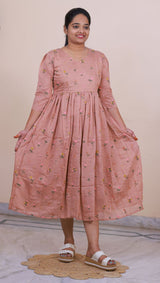 Mul Chanderi Frock