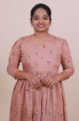 Mul Chanderi Frock