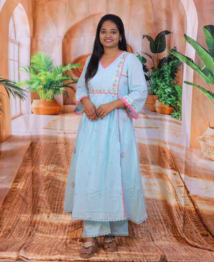 Mul Mul Cotton 3 piece dress