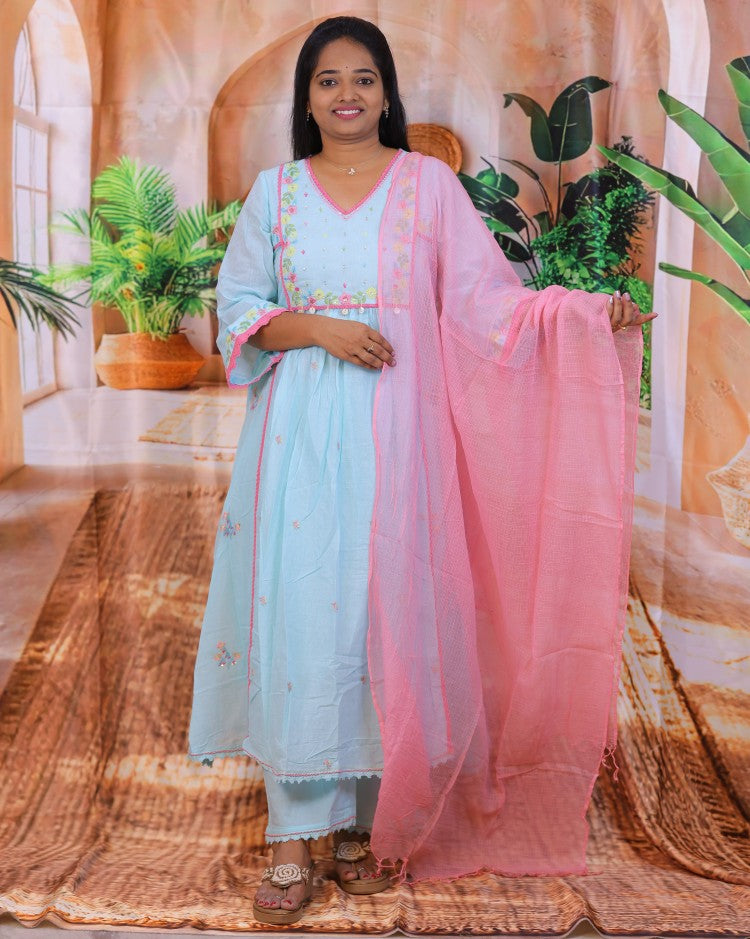 Mul Mul Cotton 3 piece dress