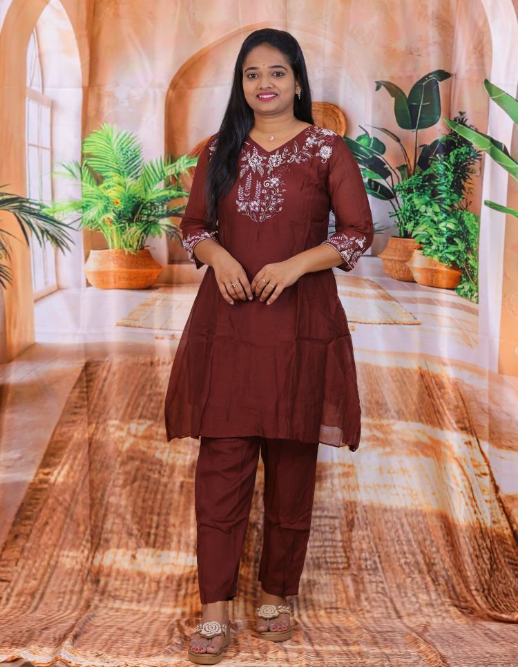 Banaras Mulchanderi 3 piece dress