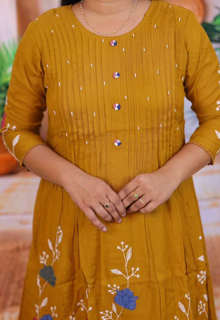 Banaras Mulchanderi3 piece dress