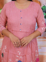 Banaras Mulchanderi3 piece dress