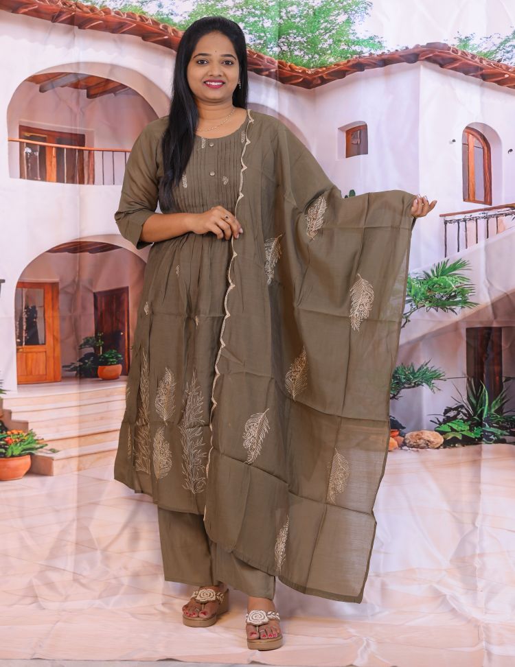 Mulchanderi 3 Piece dress