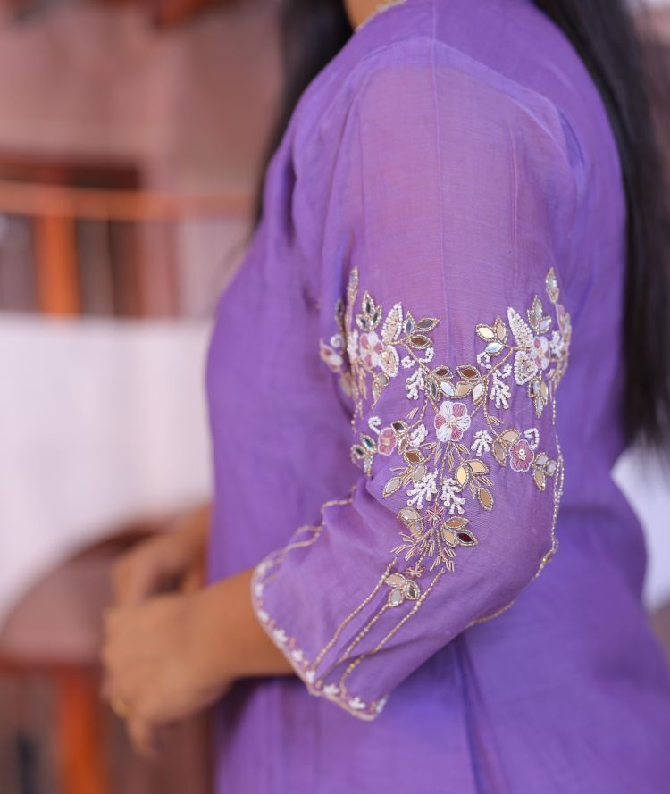 Banaras Mulchanderi 3 piece dress
