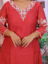 Banaras Mulchanderi 3 piece dress