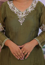 Banaras Mulchanderi 3 piece dress