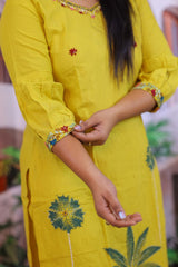 Cotton Embroidery 2 piece dress