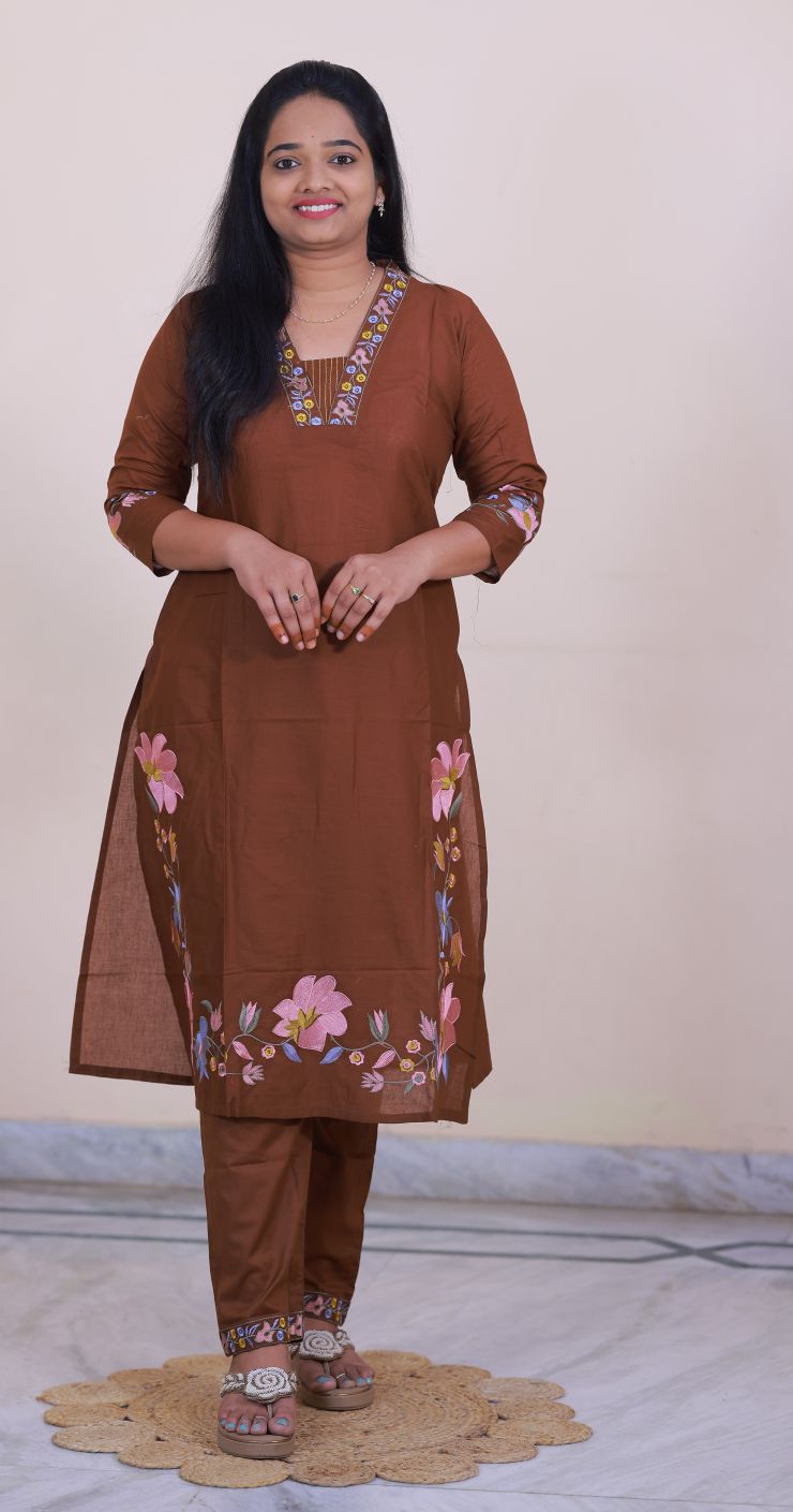Cotton 3 piece dress
