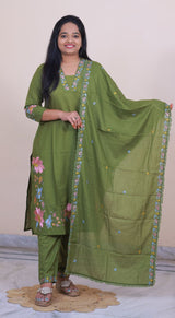Cotton 3 piece dress