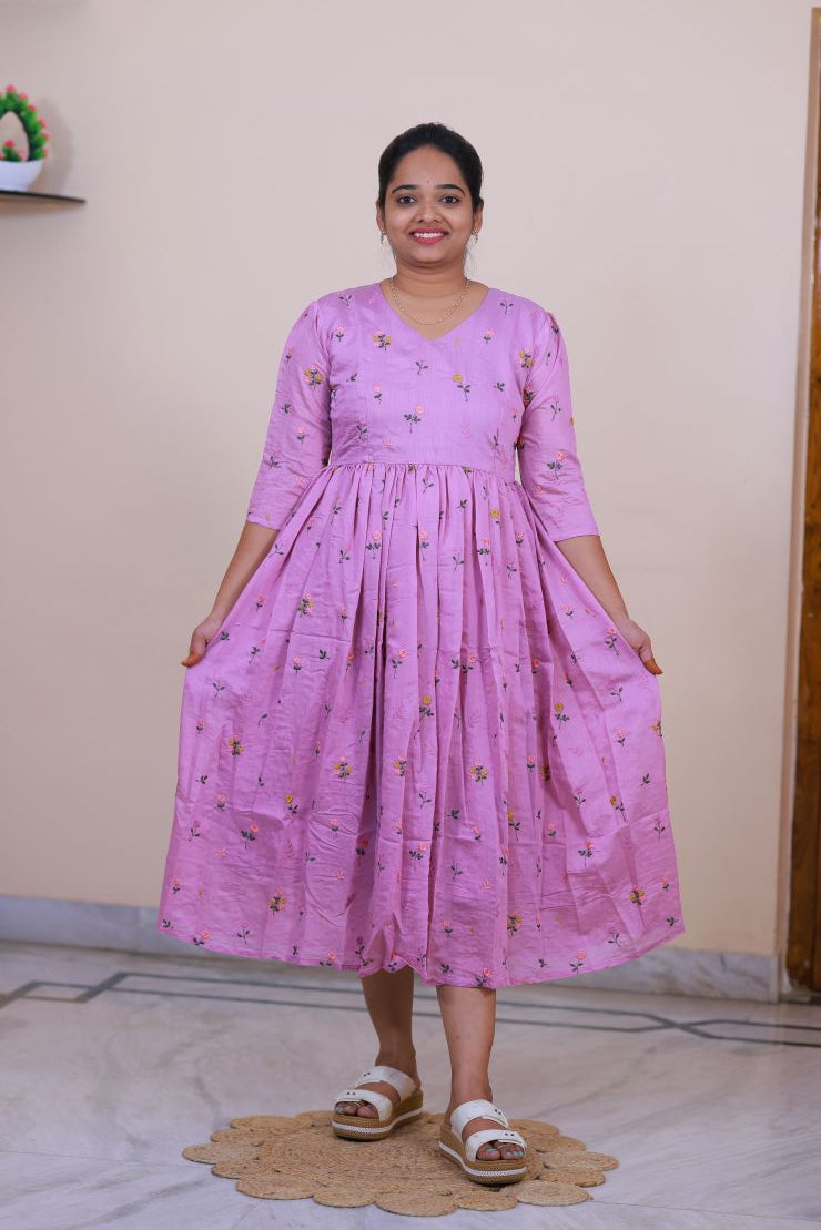 Mul Chanderi Frock