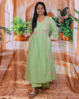 Mul Mul Cotton 3 piece dress