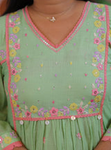 Mul Mul Cotton 3 piece dress