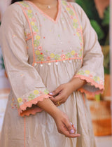 Mul Mul Cotton 3 piece dress