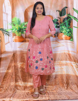 Banaras Mulchanderi3 piece dress