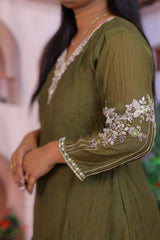 Banaras Mulchanderi 3 piece dress