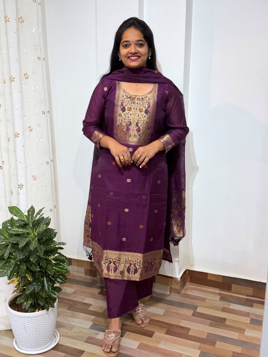 Paithani Muga Cotton