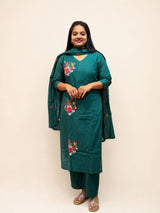 Cotton Embroidery 3 Piece dress